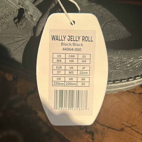 Hey Dude X Wally Jelly Roll Black Slip on Shoes M Sz 4. & M Sz 6. Limited Edit. - Picture 15 of 16